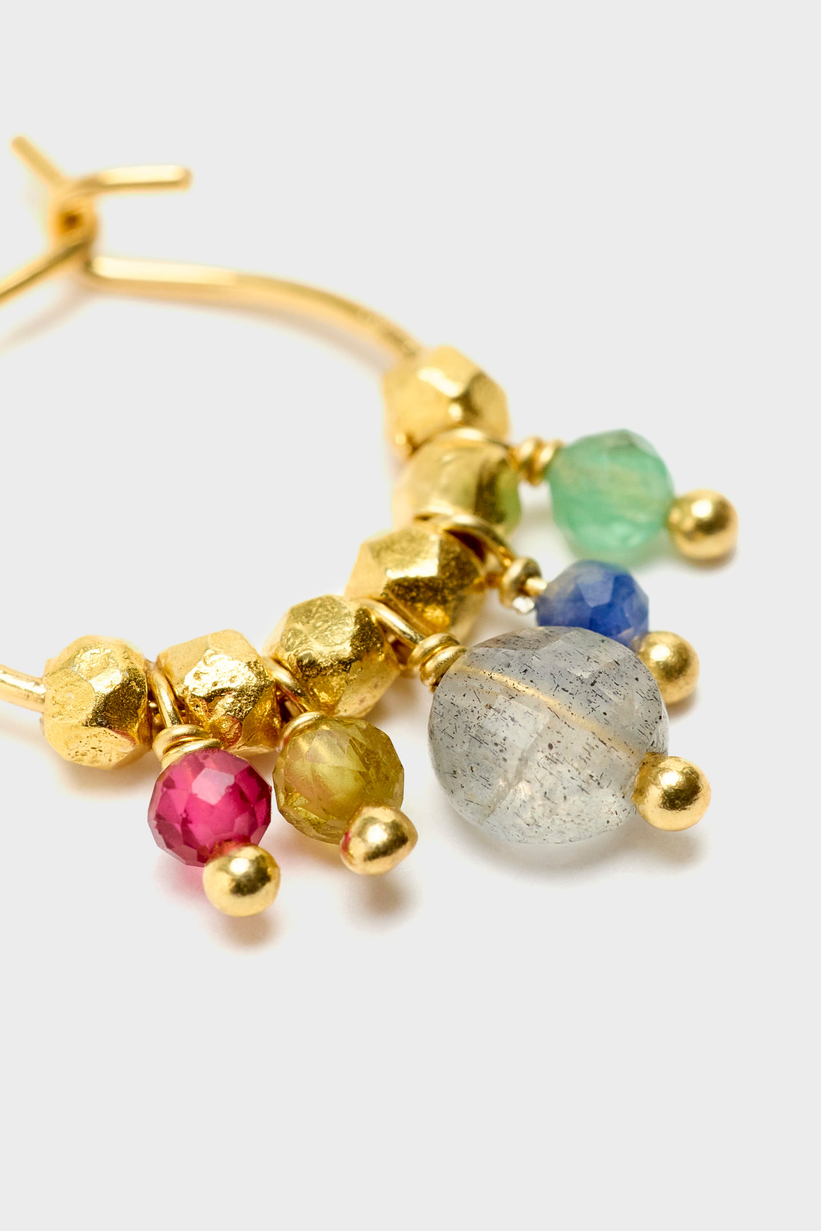 Ginevrine Hoop Earrings  (261 / W / MULTICOLOR)